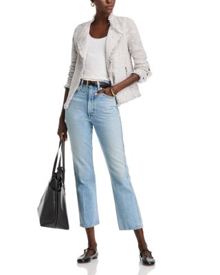 Fringe Mix Knit Jacket