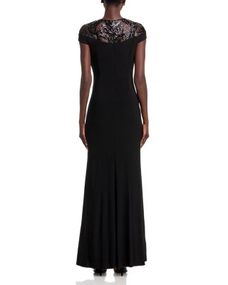 Embellished Illusion-Yoke Gown