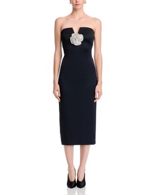 Denisa Rosette Midi Dress