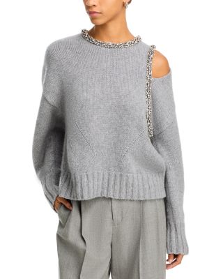 SIMKHAI - Monroe Crystal Embellished Sweater
