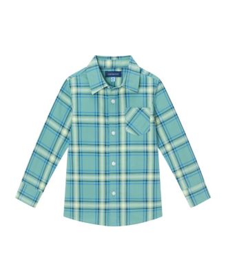 Andy & Evan - Green Plaid Buttondown Shirt - Little Kid