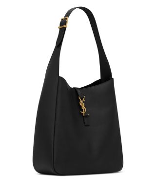 Le 5 &Agrave; 7 Supple Large Shoulder Hobo Bag in Smooth Leather