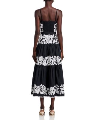 Agathe Appliqu&eacute;d Midi Dress