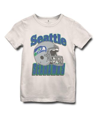 Junk Food Clothing - Unisex NFL Seattle Seahawks Helmet Tee - Little Kid, Big Kid