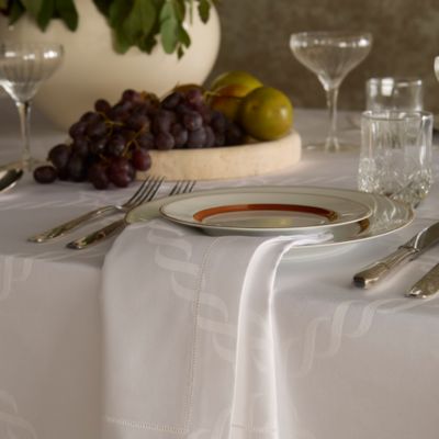 Ori Treccia Round Tablecloth, 117&amp;quot;
