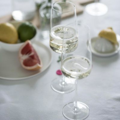 Handmade Simplify Champagne Glass, Set of 2