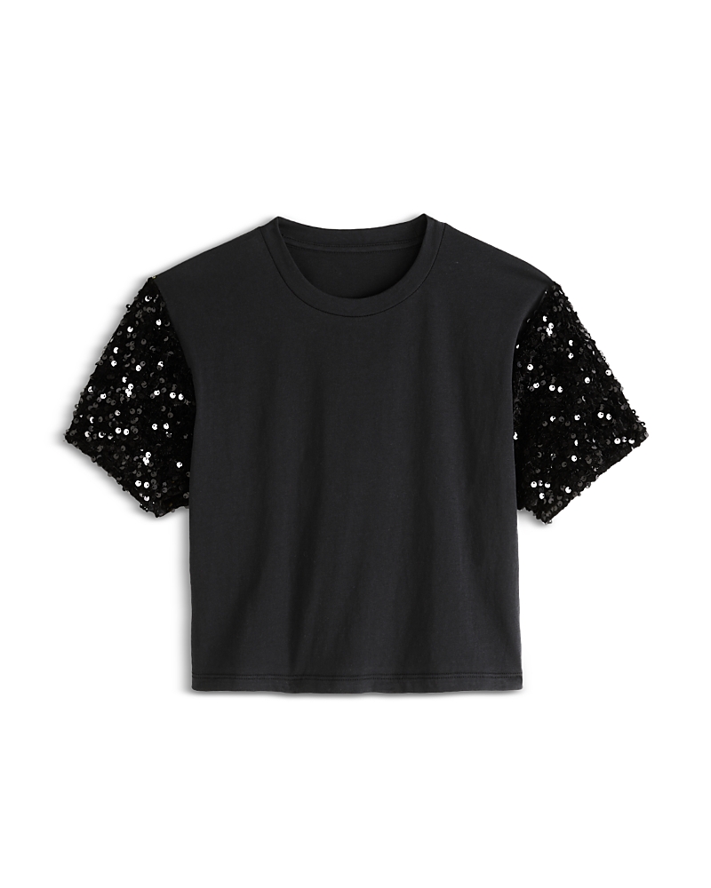 KATIEJNYC KATIEJNYC GIRLS' MISHA SEQUIN SLEEVE TOP - BIG KID