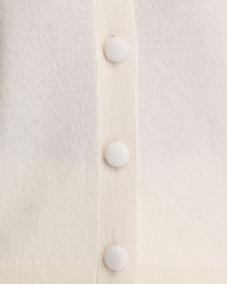 100% Cashmere Puff Sleeve Cardigan -Exclusive