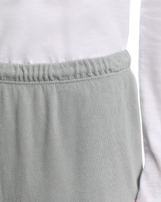 Cotton Logo Sweatpants in Silver Cloud