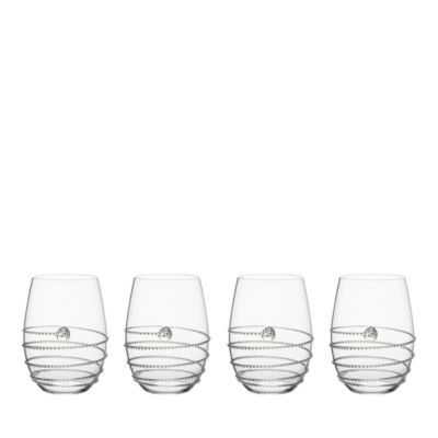 Amalia Stemless White Wine Glass, Set of 4