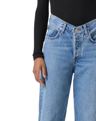 V-Waist High Rise Baggy Jeans in Fairway