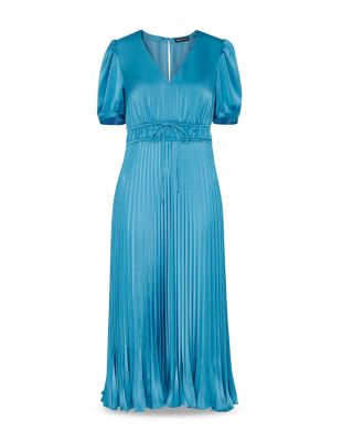 Delilah Satin Pleated Dress