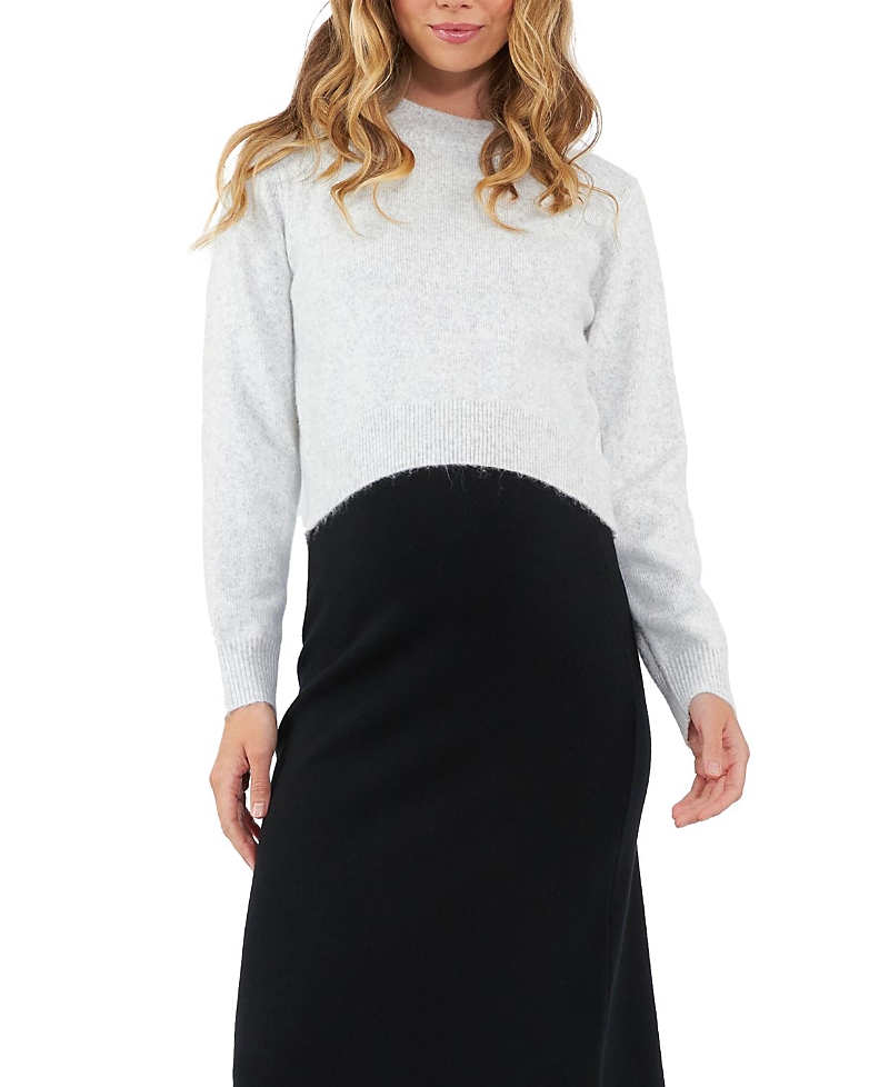 RIPE MATERNITY TIA CROP KNIT SWEATER