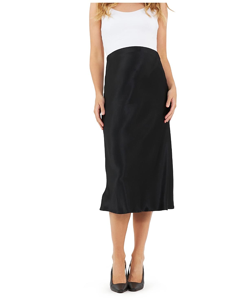 Ripe Maternity Crystal Satin Skirt