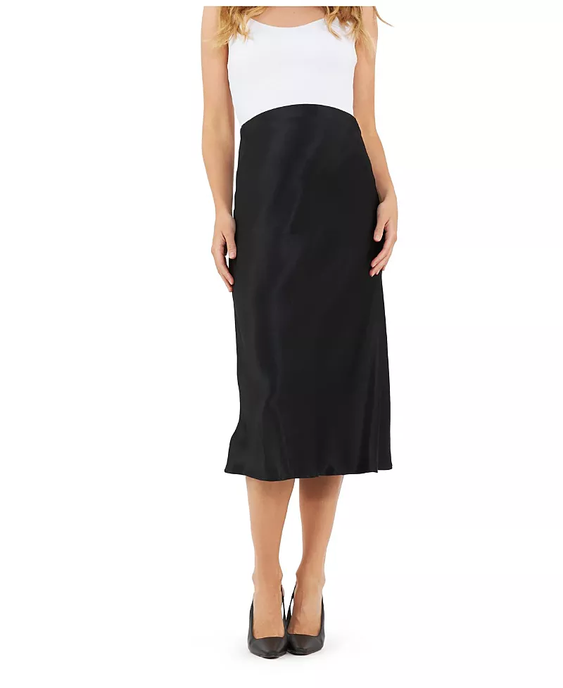 Ripe Maternity Crystal Satin Skirt