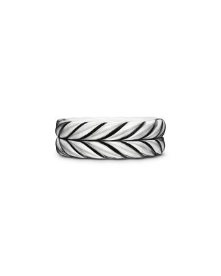 David Yurman Chevron Band Ring in Sterling Silver, 9mm