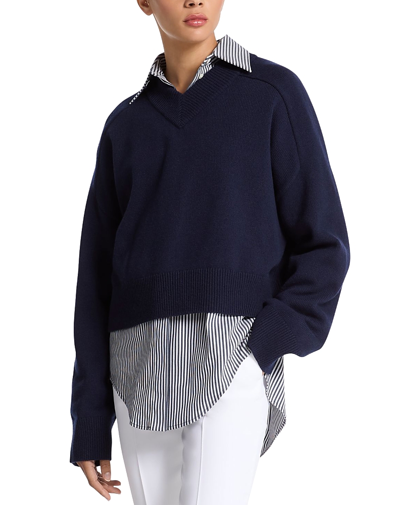 Michael Kors Collection Cashmere Varsity Sweater