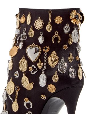  Women's Charm Embellished Booties