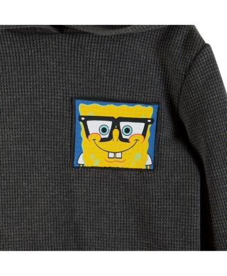 Boys' SpongeBob SquarePants x Stone-Washed Hooded Waffle Tee - Little Kid