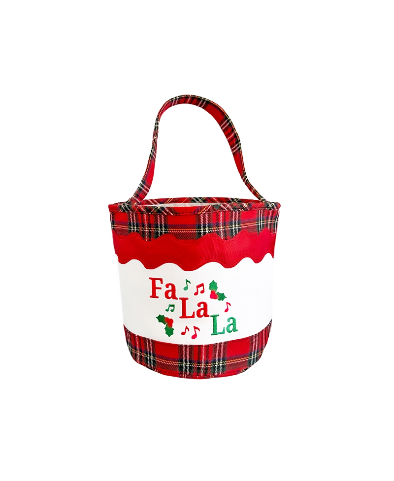 Bits & Bows Fa La La Toy & Gifting Tote - Baby, Little Kid, Big Kid In Red