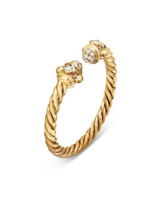 Renaissance Ring in 18K Yellow Gold with Diamonds