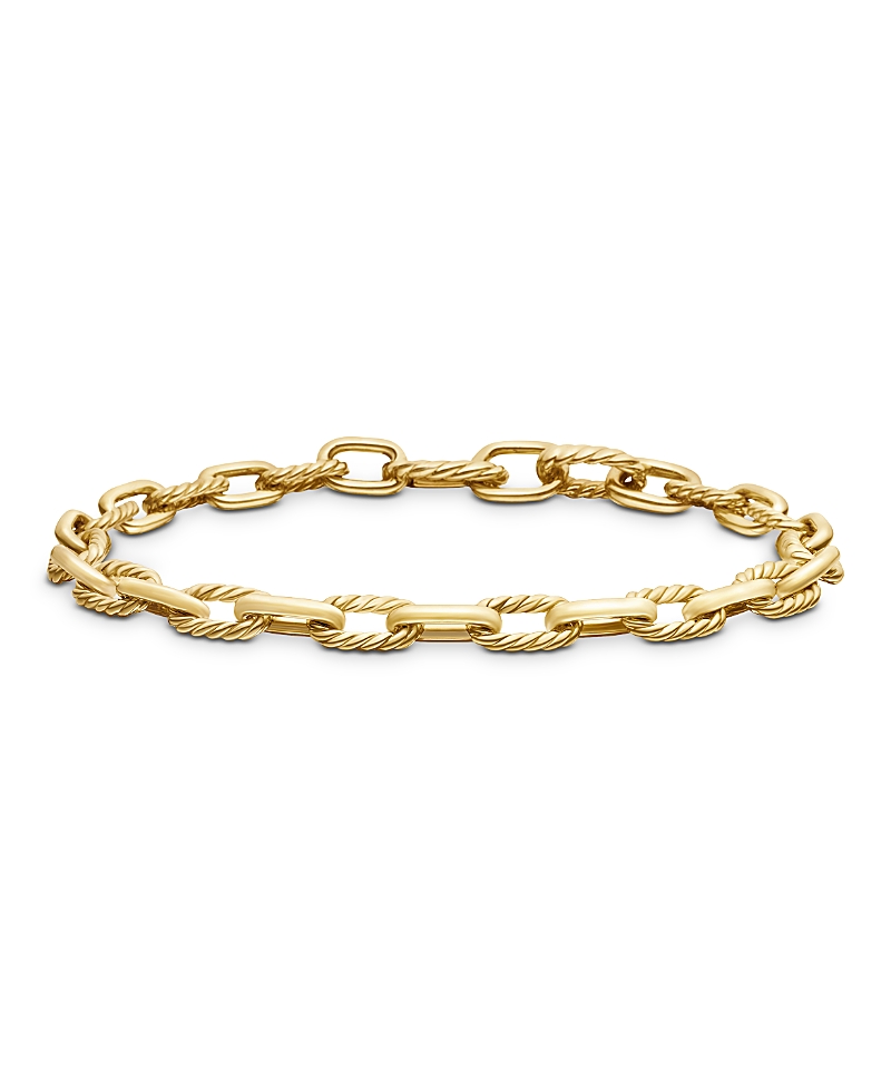 David Yurman Men's Dy Madison Chain Bracelet in 18K Yellow Gold, 6mm