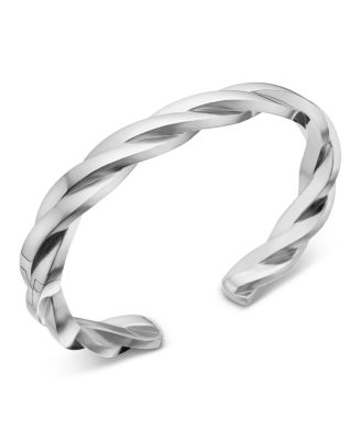 Men's Sterling Silver DY Helios Twisted Cuff Bangle Bracelet