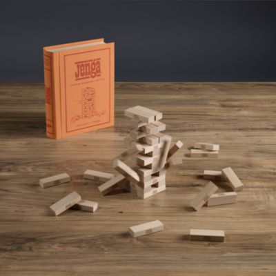 Vintage Bookshelf Assortment 4-Pack: Jenga, Battleship, Checkers &amp; Backgammon, Trivial Pursuit