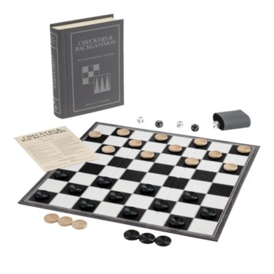 Vintage Bookshelf Assortment 4-Pack: Jenga, Battleship, Checkers &amp; Backgammon, Trivial Pursuit