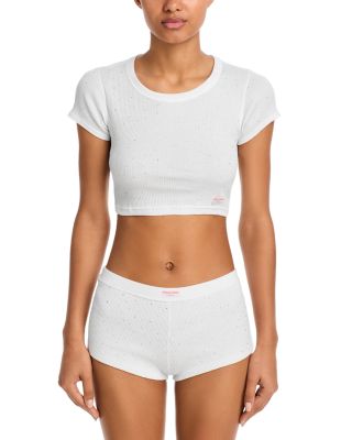 Crysal Hotfix Crop Top