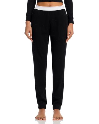 Crysal Hotfix Waffle Jogger Pants