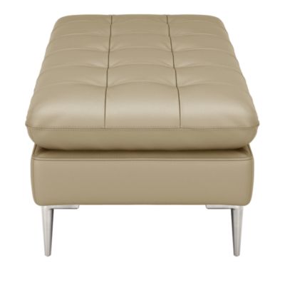 Corisca Leather Ottoman