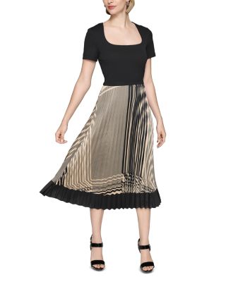 KARL LAGERFELD PARIS - Pleated Skirt Dress