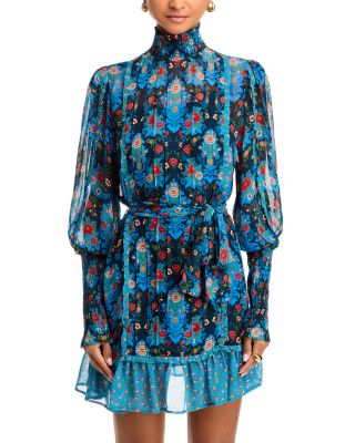 Arabesque Floral Pleated Dress