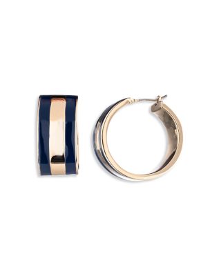 Ralph Lauren - Logo Hoop Earrings in Gold Tone