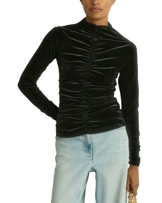 REISS - Ari Velvet Top