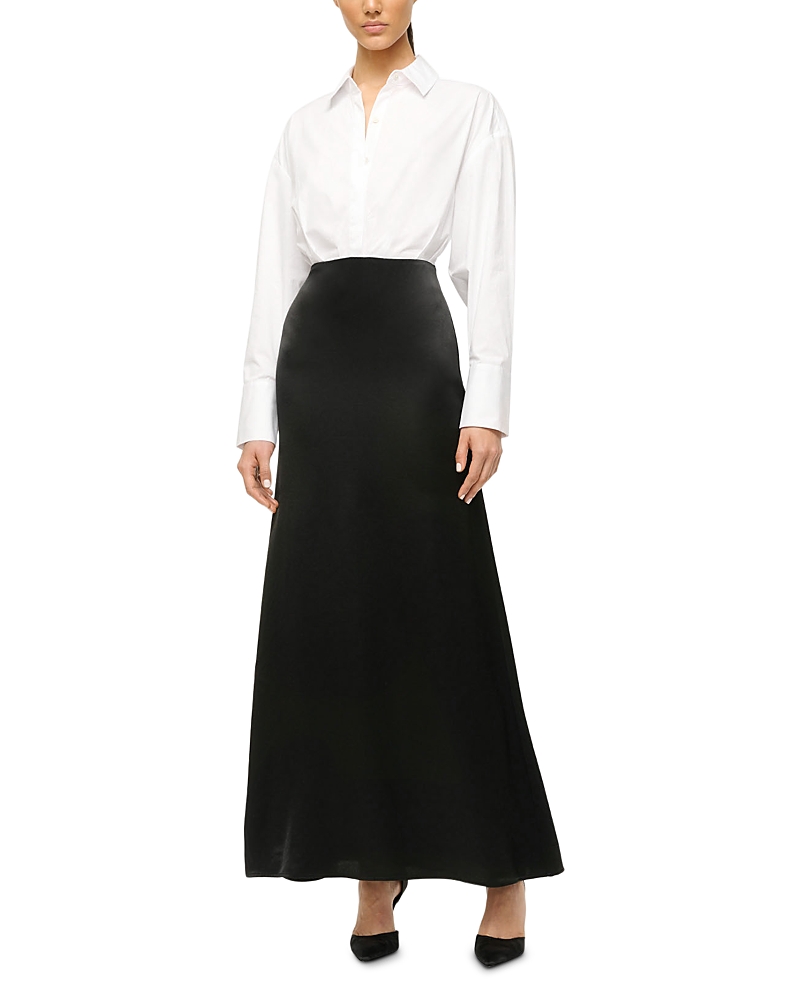 Staud Nile Color Blocked Dress