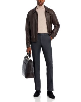 Wool Slim Fit Suit Pants