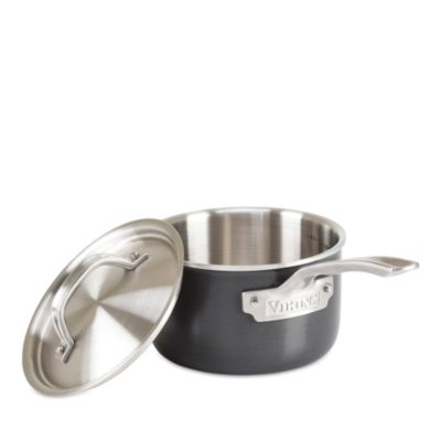 Hard Anodized 10 Pc Cookware Set with Stainless Steel Interior