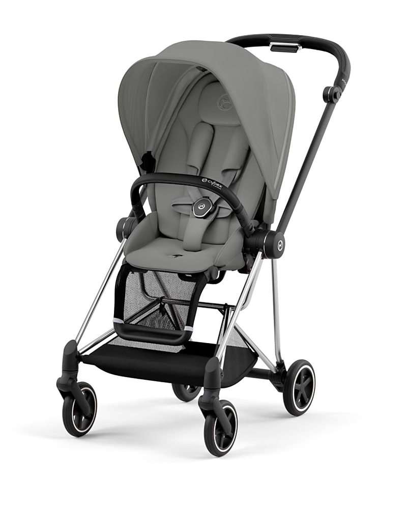 Cybex Mios 3 Stroller In Chrome Frame/mirage Grey Seat Pack