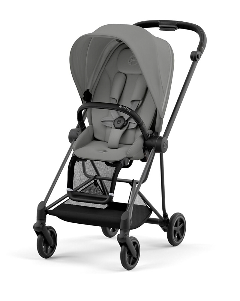 Cybex Mios 3 Stroller In Matte Black Frame/mirage Grey Seat Pack