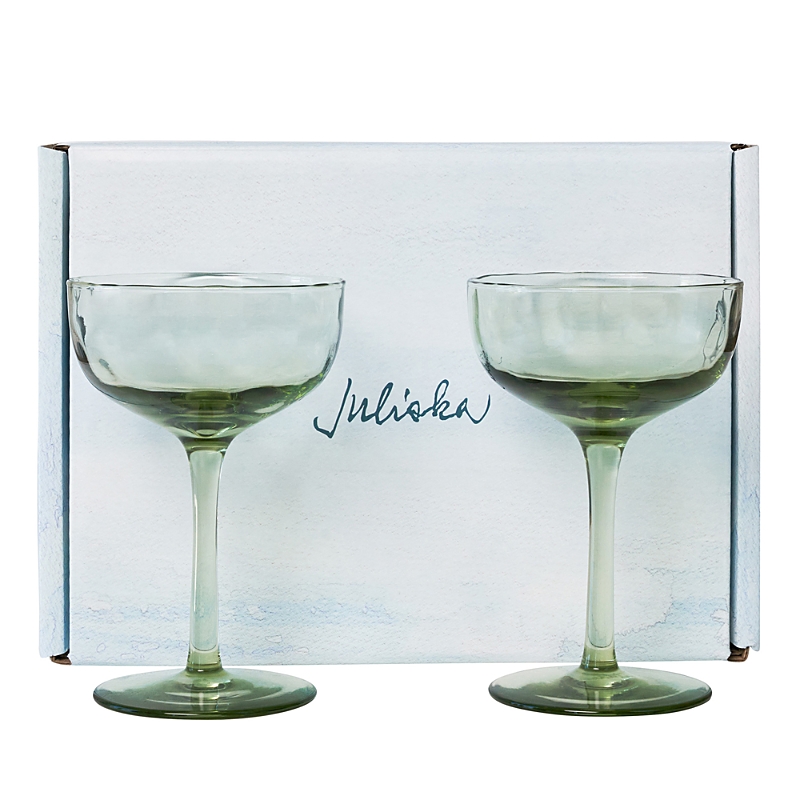 Juliska Puro Cocktail Coupe Glass, Set Of 2 In Basil