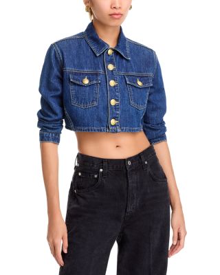 L'AGENCE - Genevie Cropped Denim Jacket