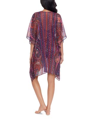 Dynasty Caftan Semi Sheer Swimsuit Cover-Up