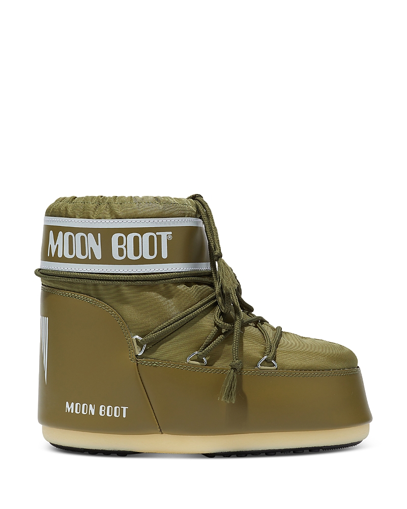Moon Boot Icon Low Nylon Boots Khaki In Khaki