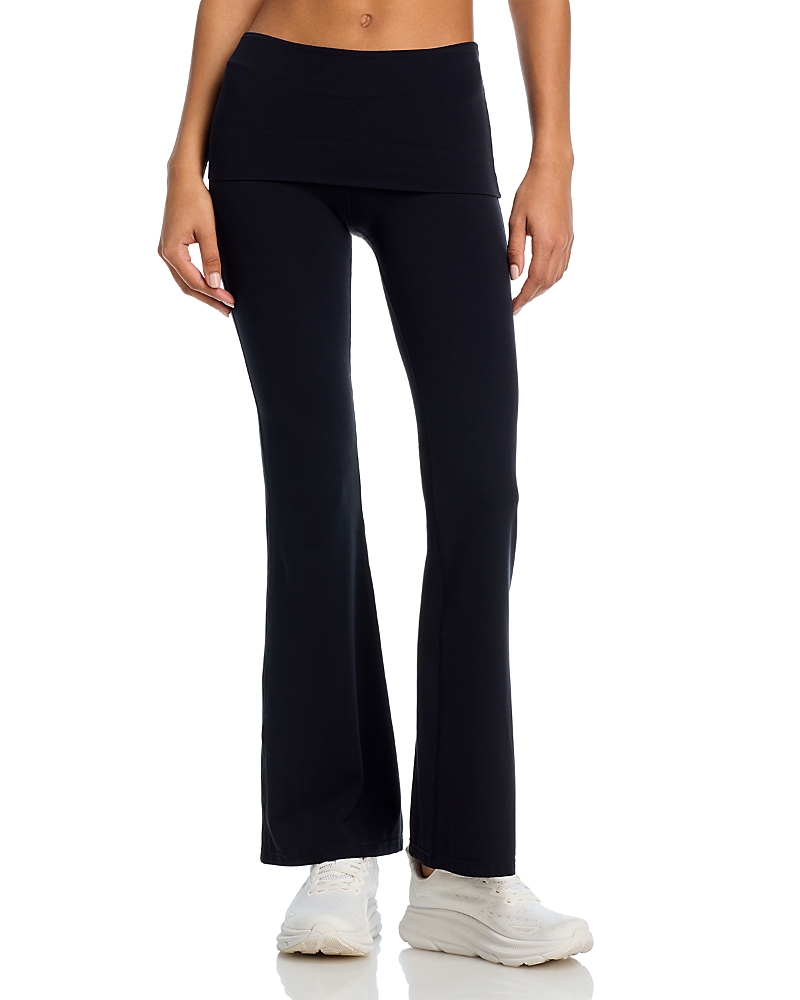 Splits59 Raquel' Contrasting Stripe Flared Pants In Black