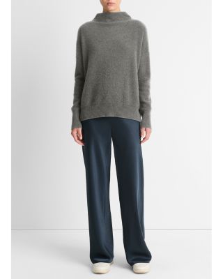 Boiled Cashmere Funnel Neck Sweater