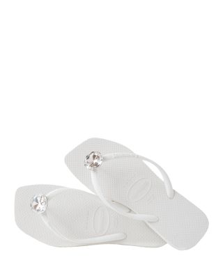 Women's Slim Embellished Flip Flop Sandals