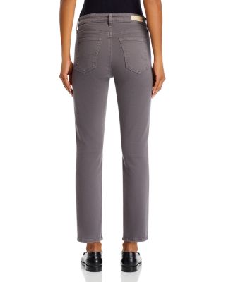 Mari Mid Rise Crop Jeans in Misty Grey