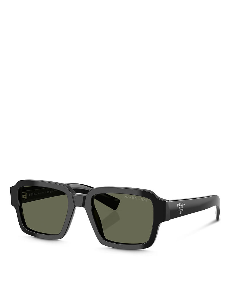 Prada Square Sunglasses, 52mm In Black